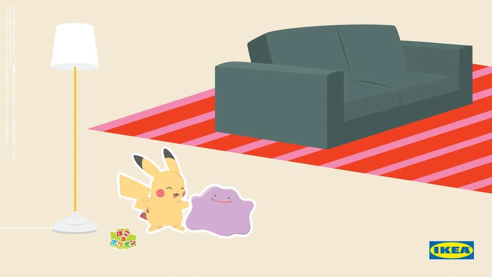 【ぽこ あ ポケモン】イケア20周年でタイアップ、店内に部屋再現