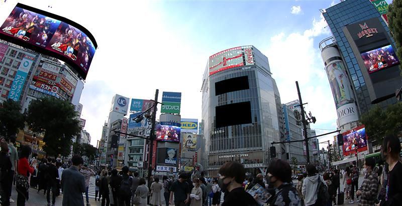 【ペルソナ5: The Phantom X】 ゲームでもおなじみの渋谷駅にて大型広告の掲出開始!