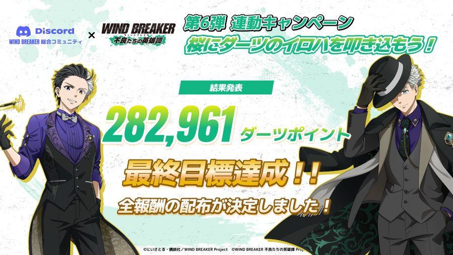 【WIND BREAKER 不良たちの英雄譚(ウィンヒロ)】公式Discordコミュニティが連動したキャンペーン
