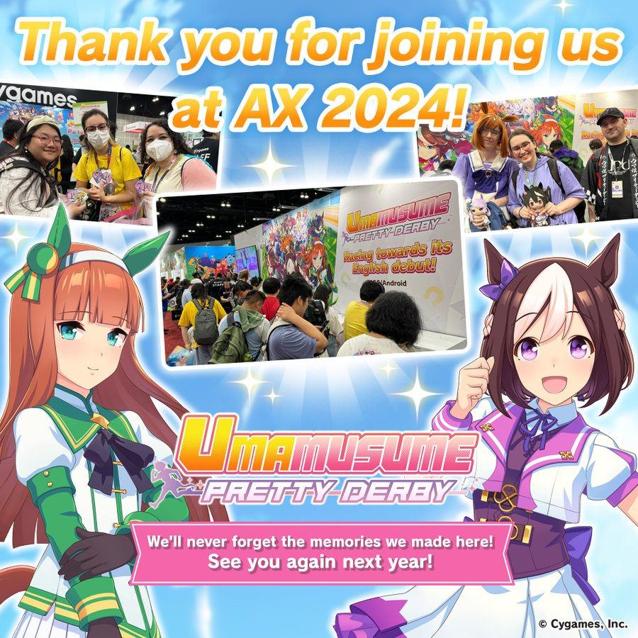 【ウマ娘 プリティーダービー】アメリカ・ロサンゼルスのコンベンションセンターで開催されたAnime Expo 2024にブース出展